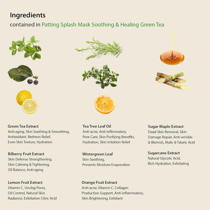 [Blithe] Patting Splash Mask Soothing & Healing Green Tea 150ml