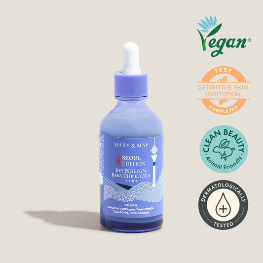 [Mary&May] Idebenone+Blackberry Complex Serum_80ml+[Mary&May] Rice niacin 10% Triple Vitamin Serum 80ml+[Mary&May] Retinol 0.1% Bakuchiol Cica Serum 80ml