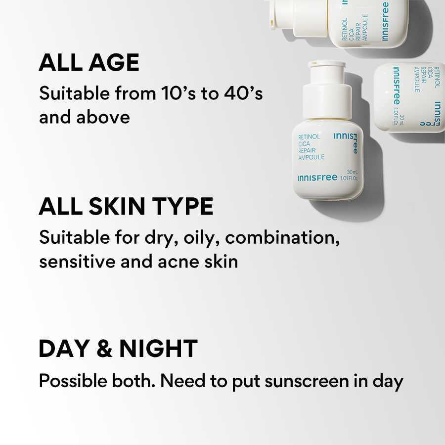 [Innisfree] 視黃醇積雪草修補安瓶 30ml