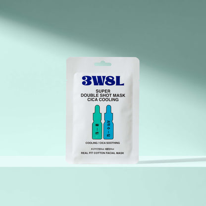 [3W8L] Super Double Shot Mask Cica Cooling 27ml