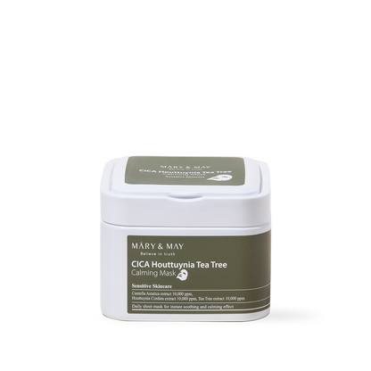 [Mary&May] Cica Houttuynia cordata Tea Tree Calming Mask Pack - 30 sheets