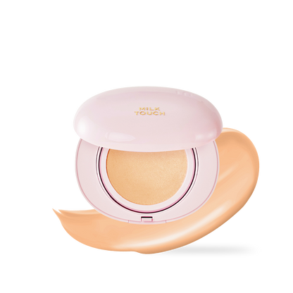[milktouch] 全天候完美貼合透亮氣墊粉底液 #23W 香草米色 15g