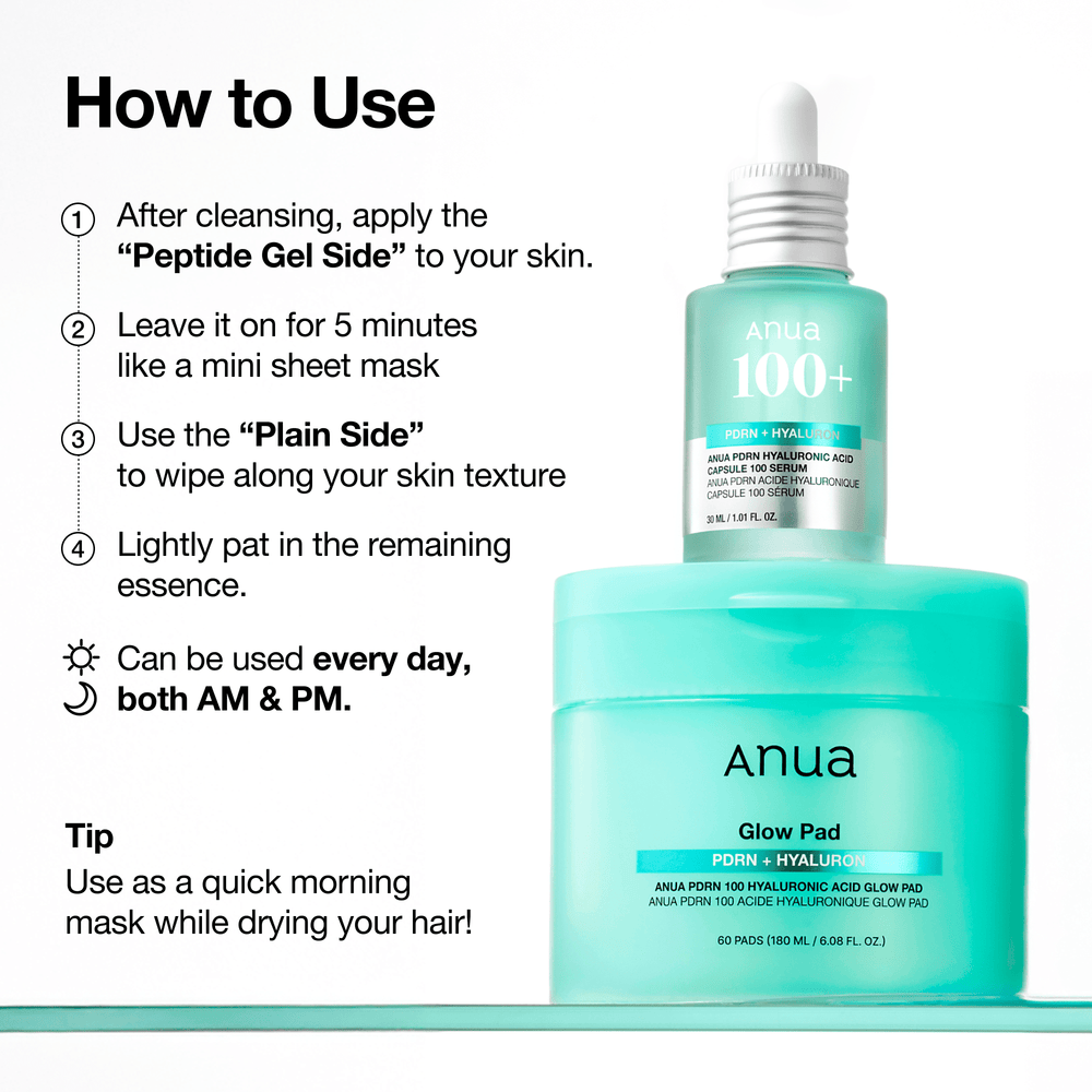 [anua] PDRN 100 玻尿酸煥活棉片 180ml 60片