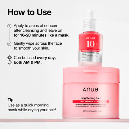 [Anua] Niacinamide 5 Txa Brightening Pad 210ml 60ea