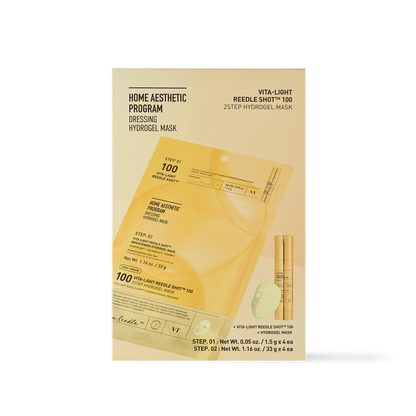 [VT Cosmetics] VITA-LIGHT Reedle Shot 100 2STEP Hydrogel Mask - 2type