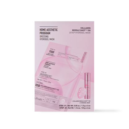 [VT Cosmetics] 膠原蛋白逆齡撫紋濃縮精華針膜 100 2步驟水凝膠面膜 - 2款