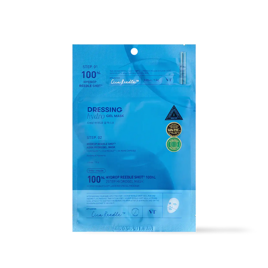 [VT Cosmetics] HYDROP Reedle Shot 100hl 2STEP Hydrogel Mask - 2Type