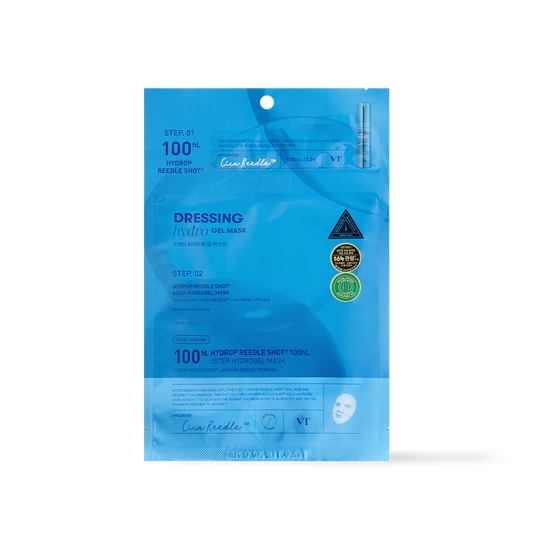 [VT Cosmetics] HYDROP Reedle Shot 100hl 2STEP Hydrogel Mask - 2Type
