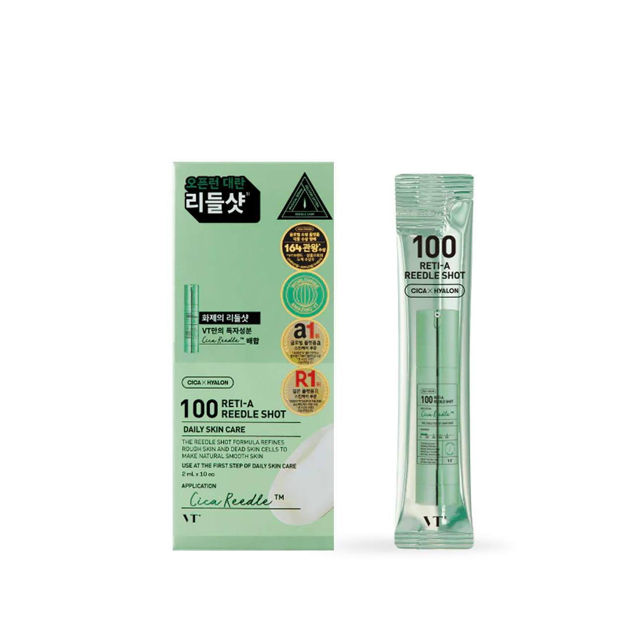 [VT Cosmetics] 100 RETI-A 逆齡煥膚微針安瓶 10入