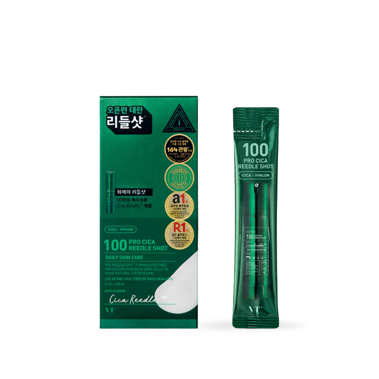 [VT Cosmetics] 100 PRO CICA 老虎積雪草修護導入精華 10入