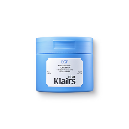 [Dear,Klairs] EGF Blue Calming Toner Pad 150 ml 60 Pads