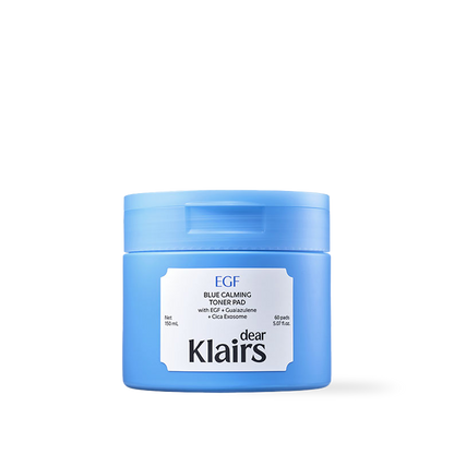[Dear,Klairs] EGF Blue Calming Toner Pad 150 ml 60 Pads