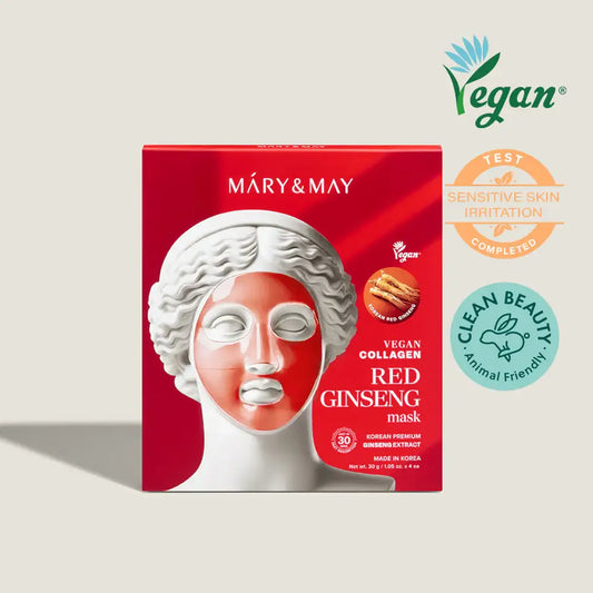 [Mary&May] Vegan Collagen Charcoal PDRN Mask (30g x4)