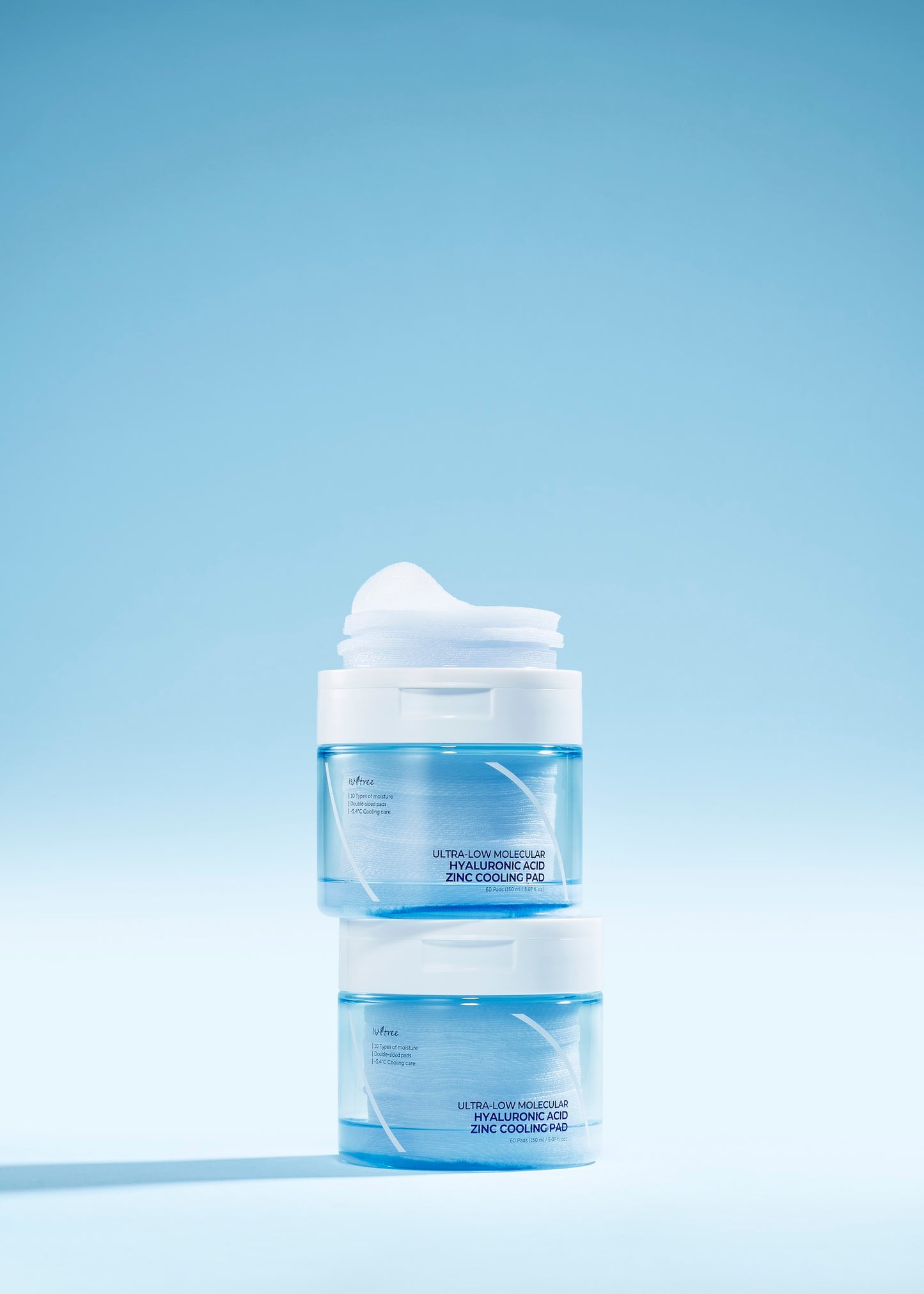 [Isntree] 超低分子玻尿酸鋅清涼棉片 150ml 60片