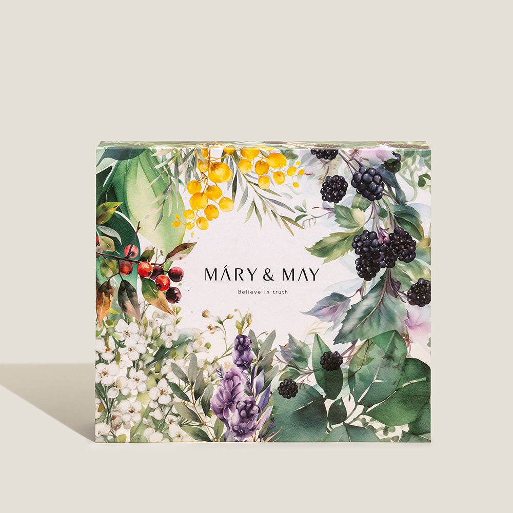 [Mary&May] 舒緩凝膠霜+艾地苯黑莓霜雙件組 100g x2