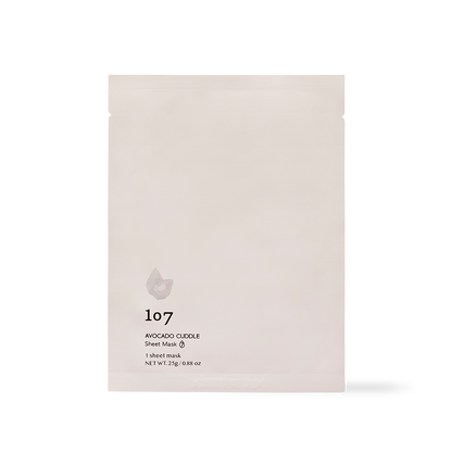 107 AVOCADO CUDDLE Sheet Mask (5 sheets set) 25g*5sheets