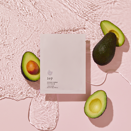 107 AVOCADO CUDDLE Sheet Mask (5 sheets set) 25g*5sheets