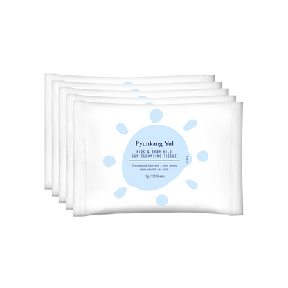 [PyunkangYul] Kids & Baby Mild Sun Cleansing Tissue 10ea*5