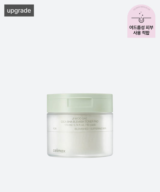 [celimax] Ji Woo Gae Cica BHA Blemish Toner Pad 60pad