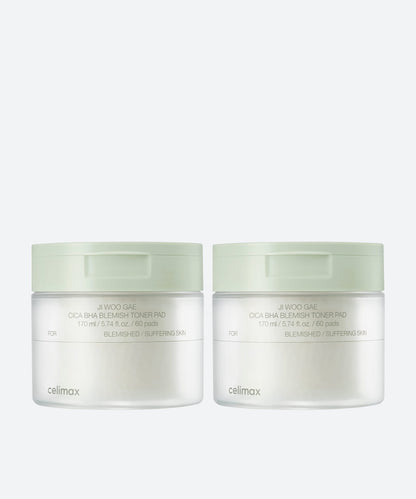 [celimax] Ji Woo Gae Cica BHA Blemish Toner Pad 60pad