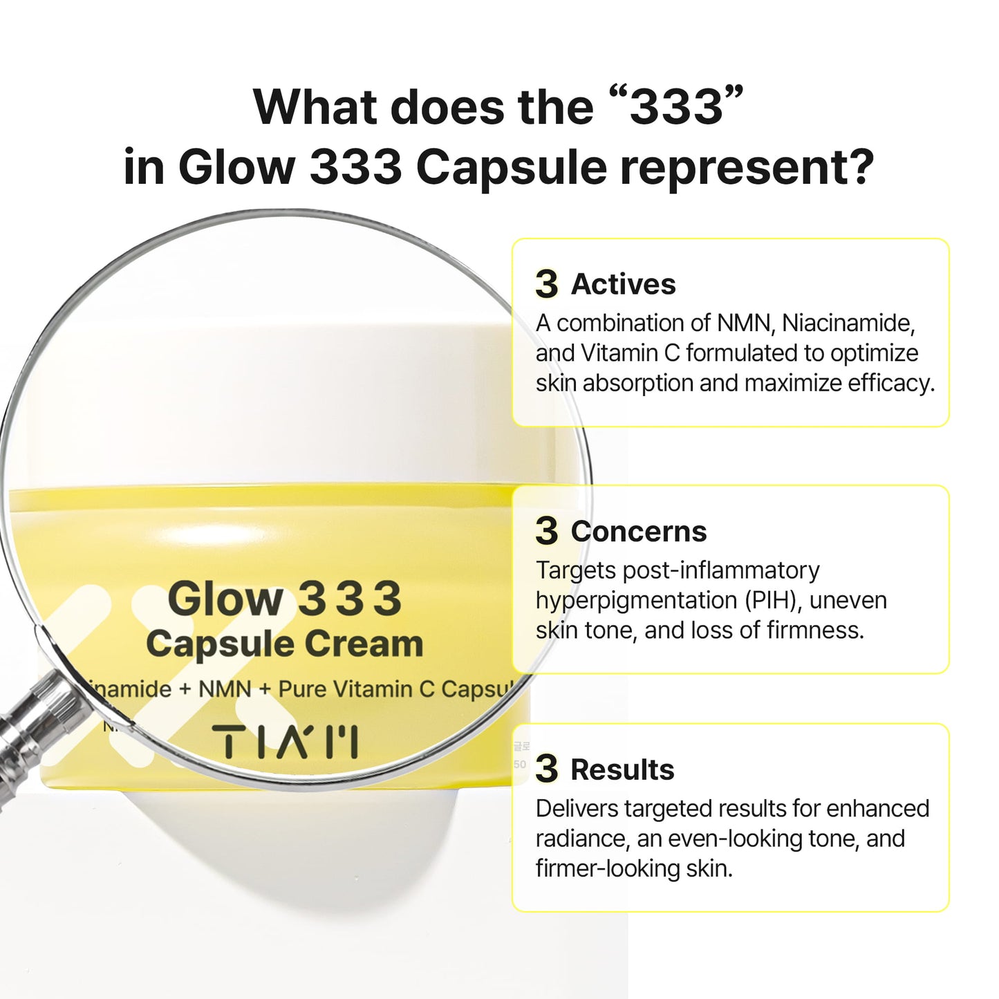 [TIAM] Glow 333 Capsule Cream 50ml