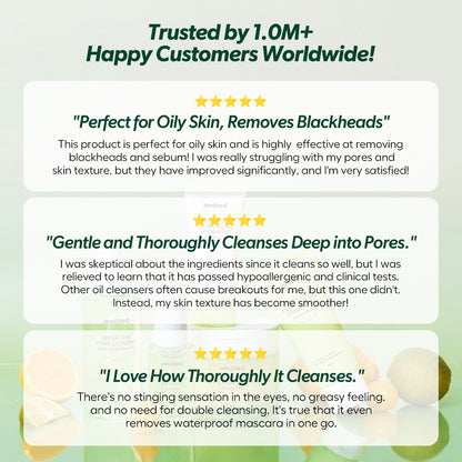 Omitted Fresh Lime Pore Clearing Deep Cleansing Oil 200ml | Gentle & Effective Makeup Remover