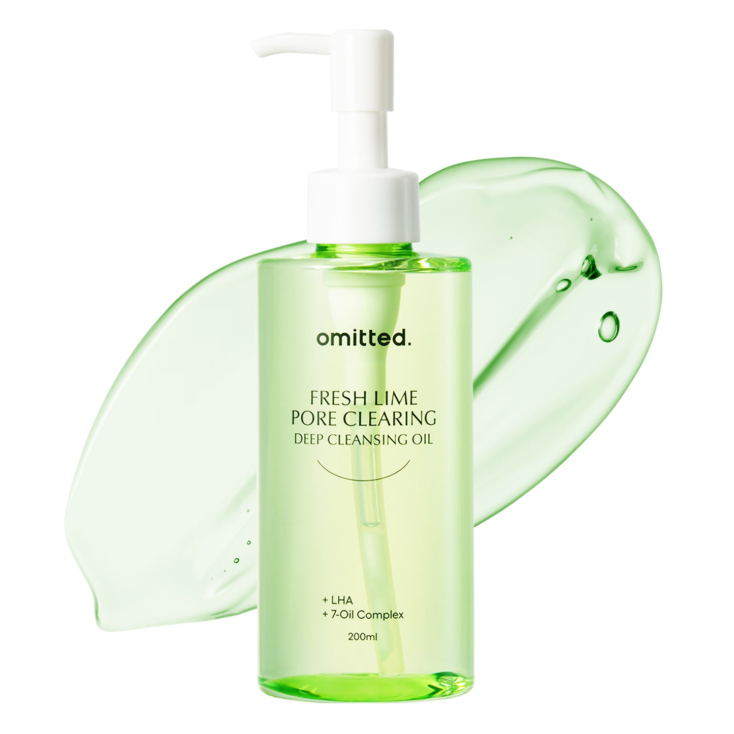 Omitted Fresh Lime Pore Clearing Deep Cleansing Oil 200ml | Gentle & Effective Makeup Remover