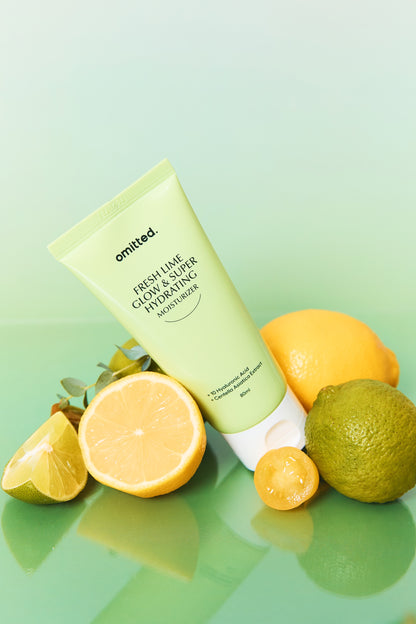 Omitted Fresh Lime Glow & Super Hydrating Moisturizer 80ml | Radiant & Deeply Moisturizing