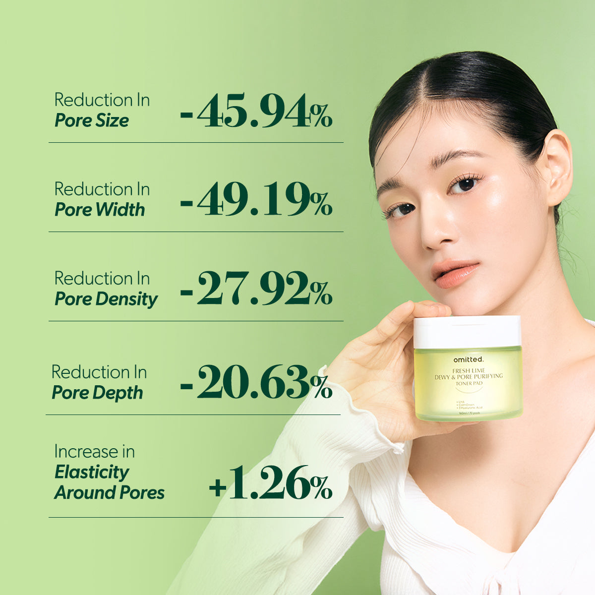 [Omitted] 鮮榨青檸水感毛孔淨化棉片 70片(160ml)