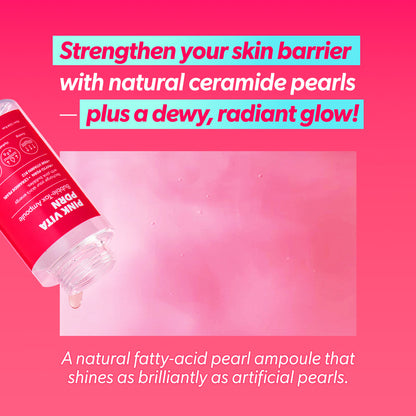 Omitted Pink Vita PDRN Bubble-Tox Ampoule 90ml | Revitalizing & Firming Anti-Aging Serum