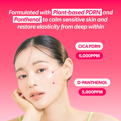 Omitted Pink Vita PDRN Bubble-Tox Ampoule 90ml | Revitalizing & Firming Anti-Aging Serum
