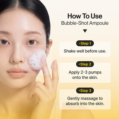 Omitted Vita C Niacinamide 5% Bubble-Shot Ampoule 90ml | Brightening & Spot Correcting