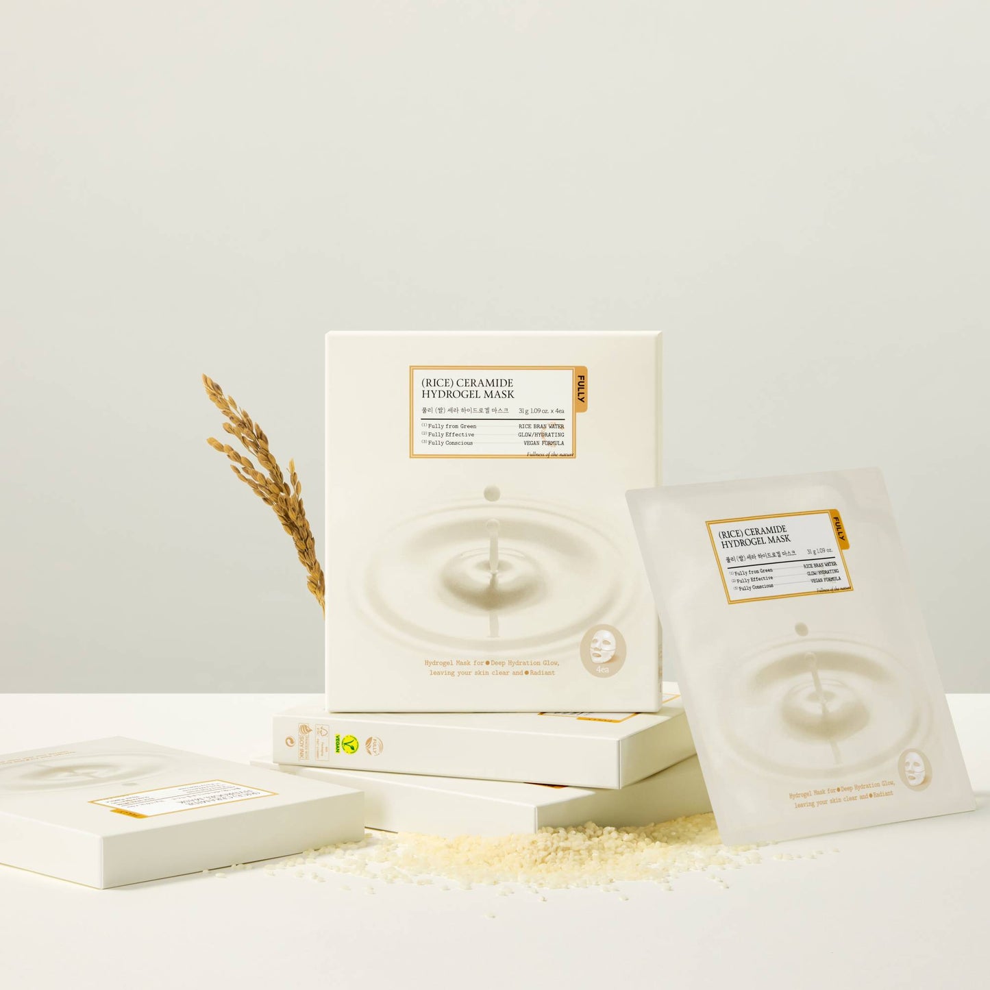 FULLY Rice Ceramide Hydrogel Mask 4ea
