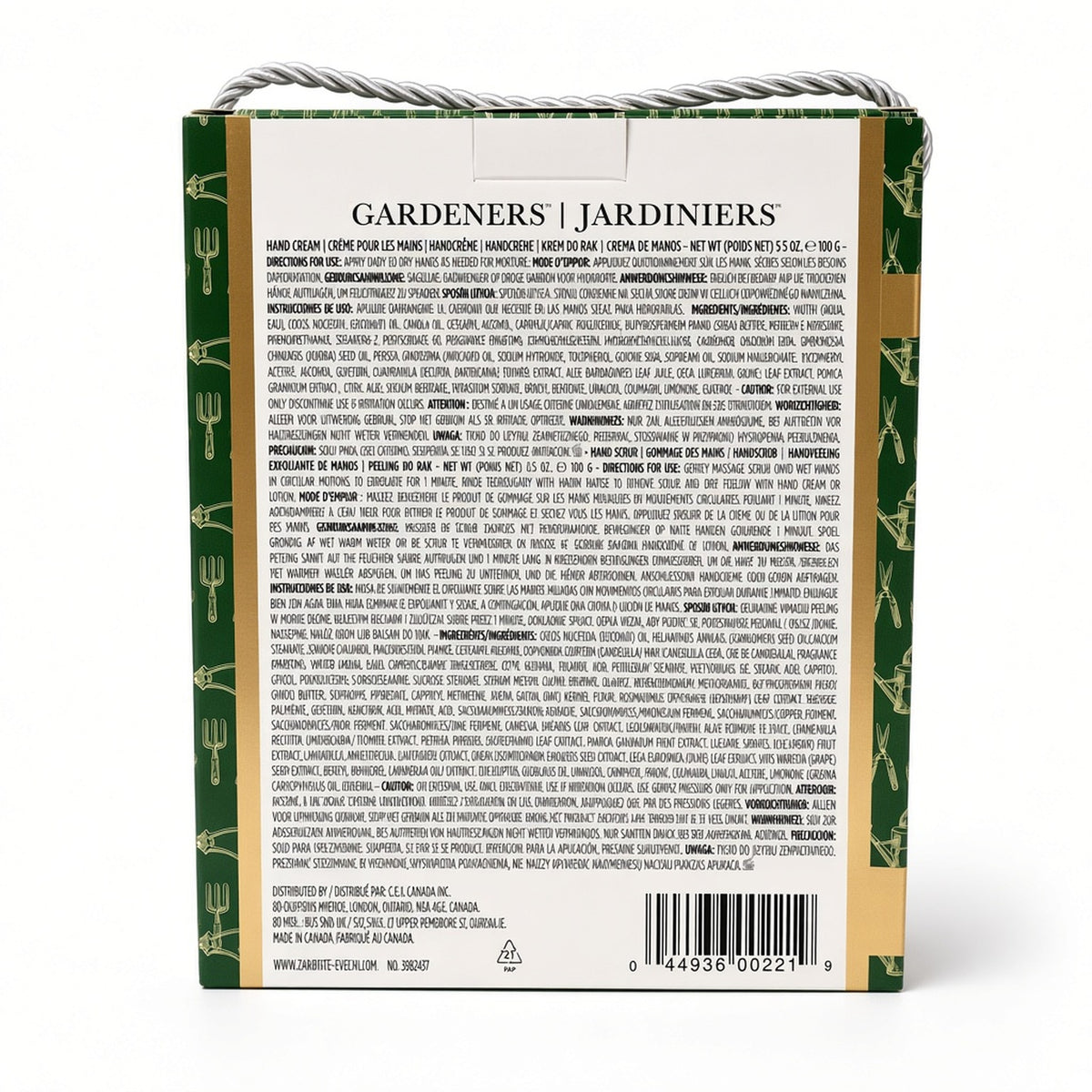 Crabtree & Evelyn Gardeners 60 Second Fix 護手禮盒背面｜INT BEAUTE