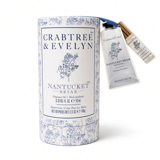Crabtree & Evelyn Nantucket Briar Hand Therapy + Fragrance Oil Set front｜INT BEAUTE