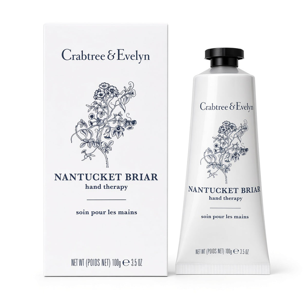 Crabtree & Evelyn Nantucket Briar Hand Therapy 100g box and tube｜INT BEAUTE