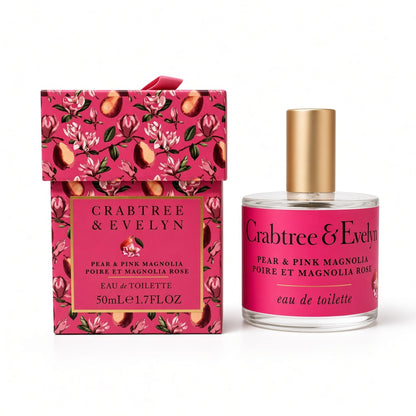 Crabtree & Evelyn Pear & Pink Magnolia EDT 50mL box + bottle｜INT BEAUTE