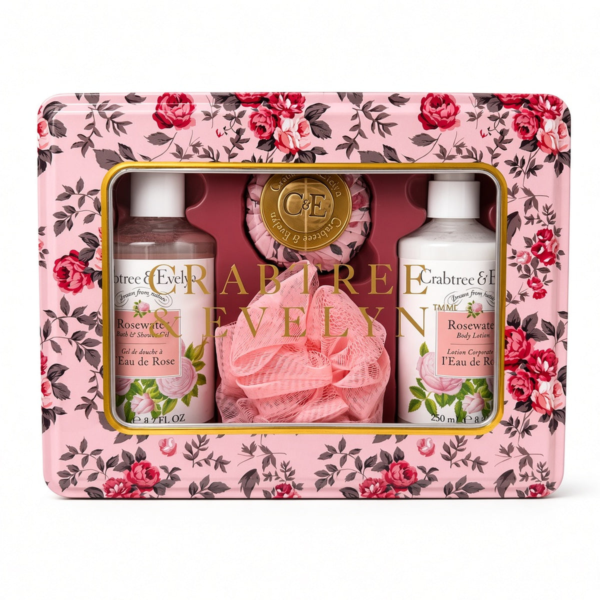 Crabtree & Evelyn Rosewater Tin Set gift tin｜INT BEAUTE